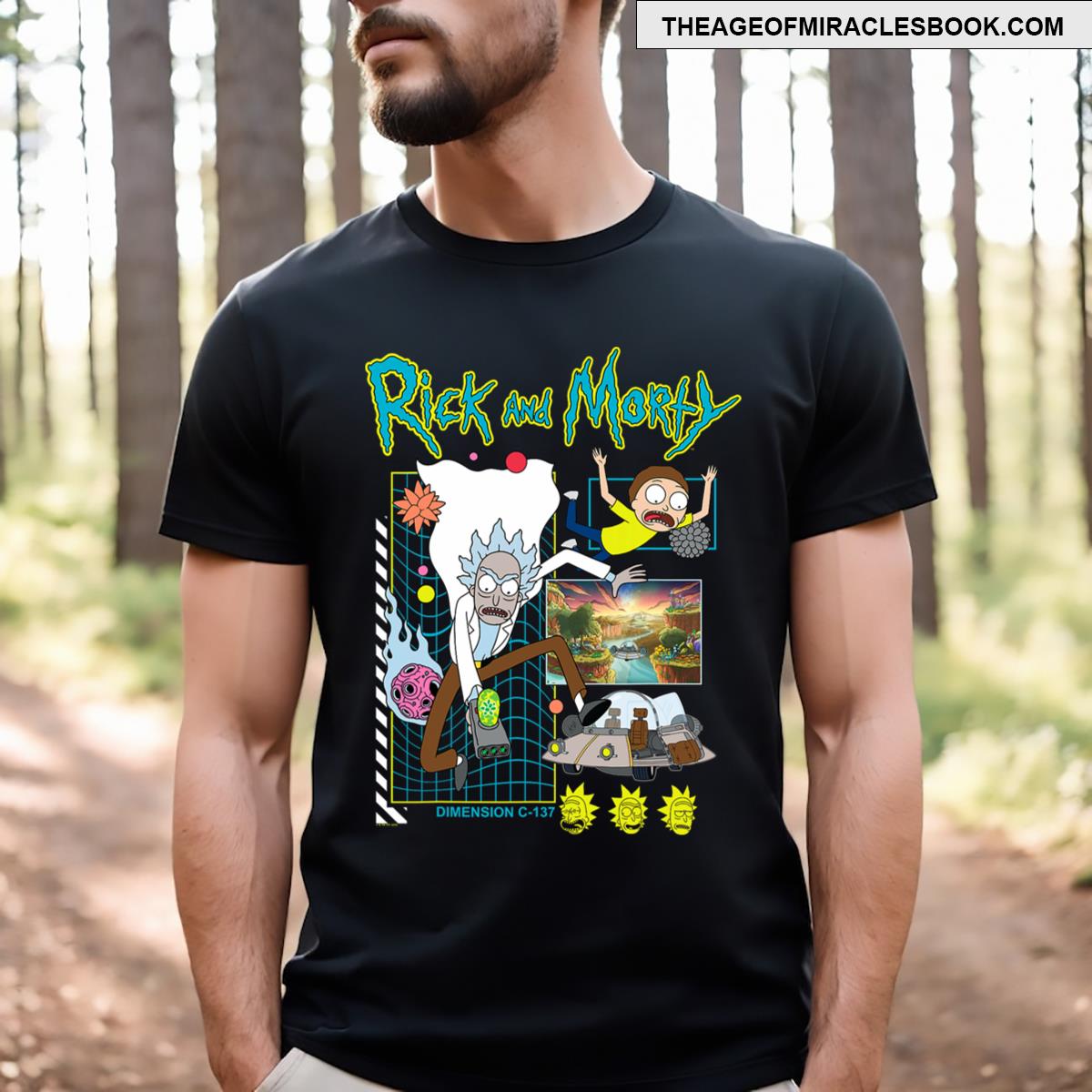 Rick and Morty Wanted Poster Baseball Shirt Long Sleeve Adult