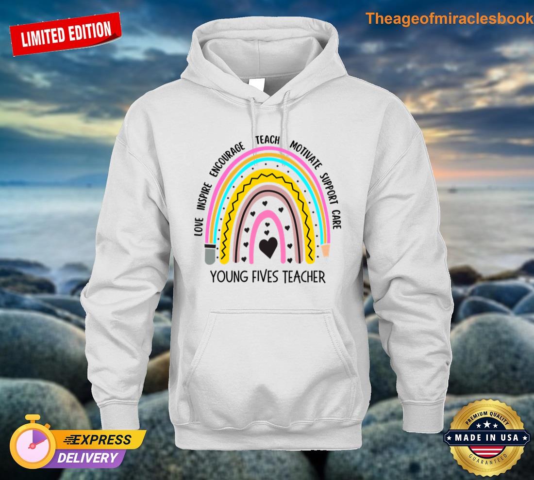 Alternative view of Young Fives Teacher T-shirt