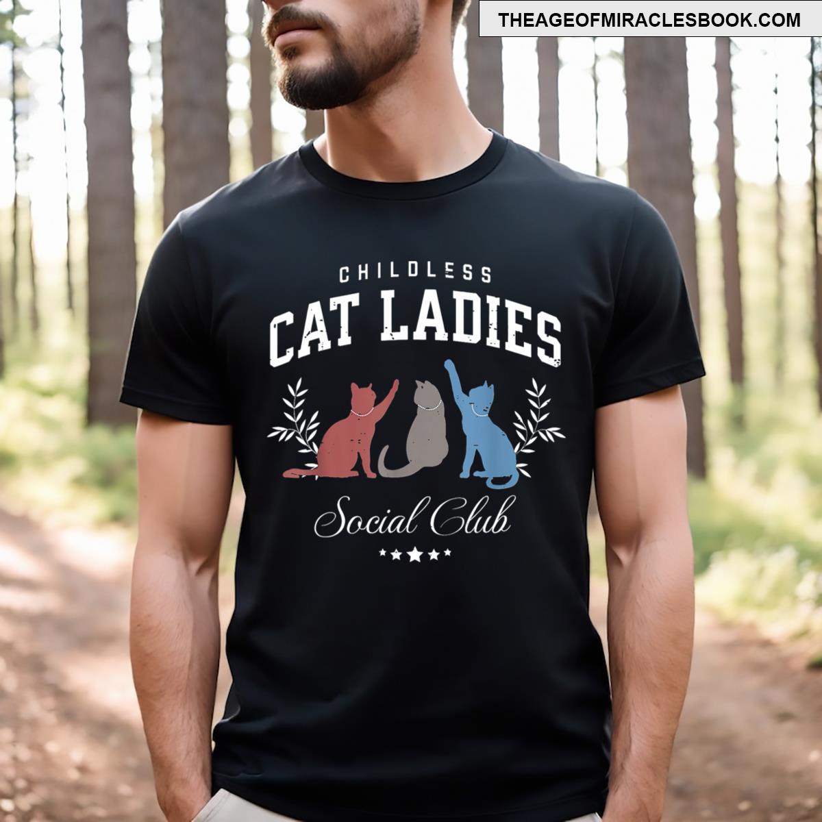 Childless Cat Ladies Social Club Est 2024 T-shirt