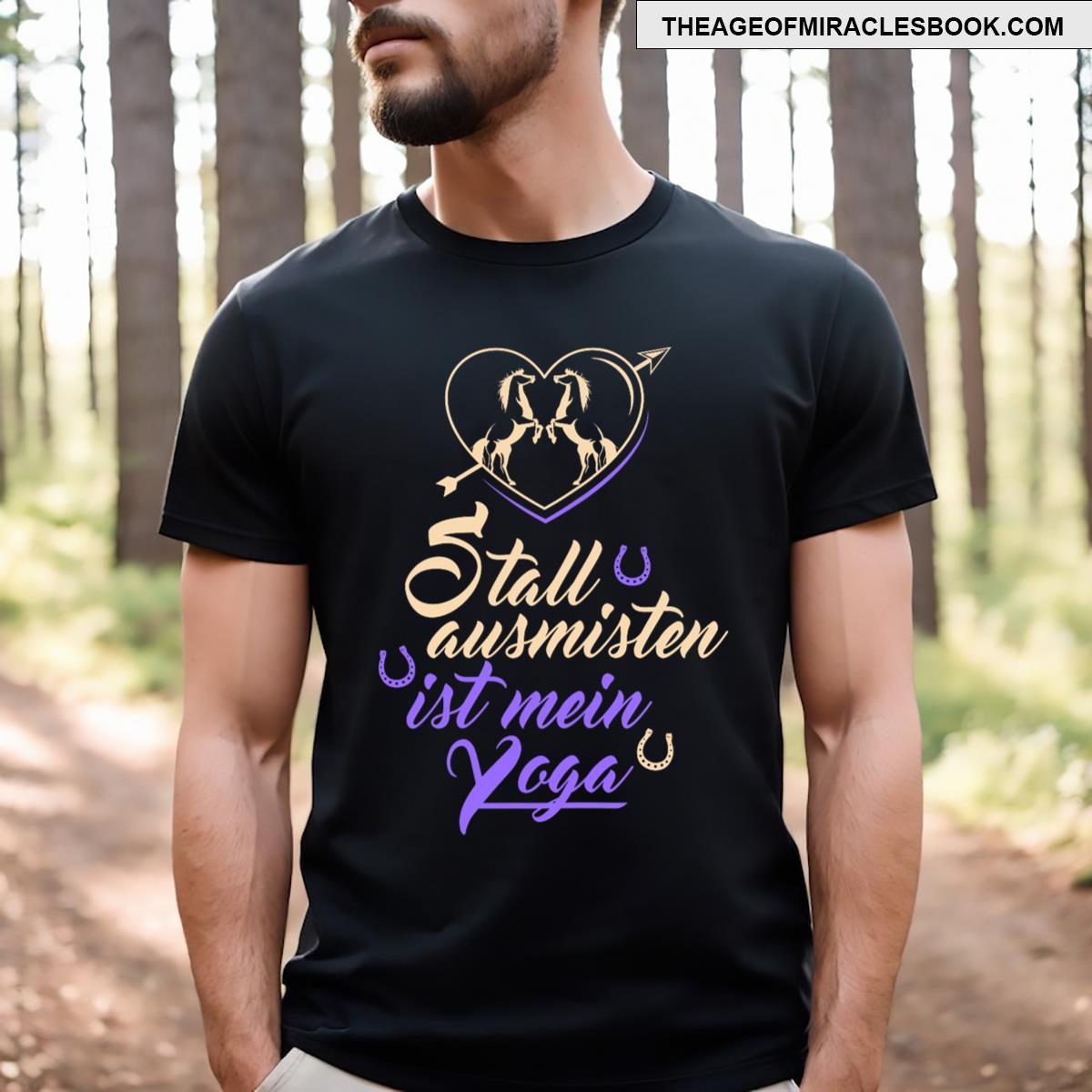 Stall Ausmisten Ist Mein Yoga Funny Horse Sport Riding T-shirt
