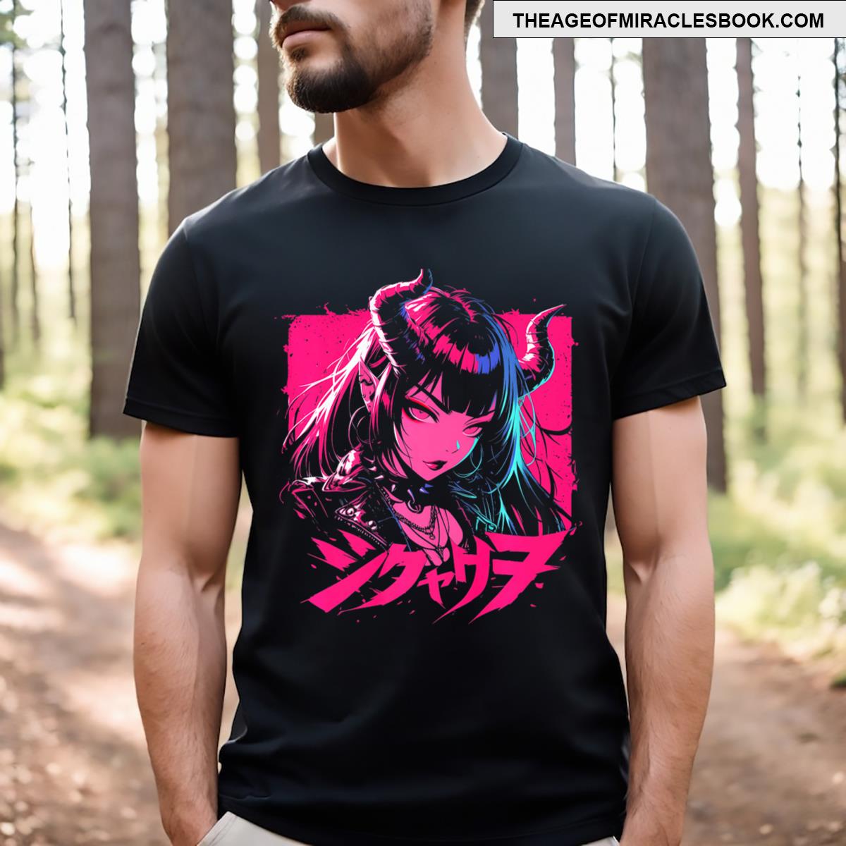 Black Anime Goth Clothing Goth Grunge Demon Anime Girl Waifu Horror Alt ...
