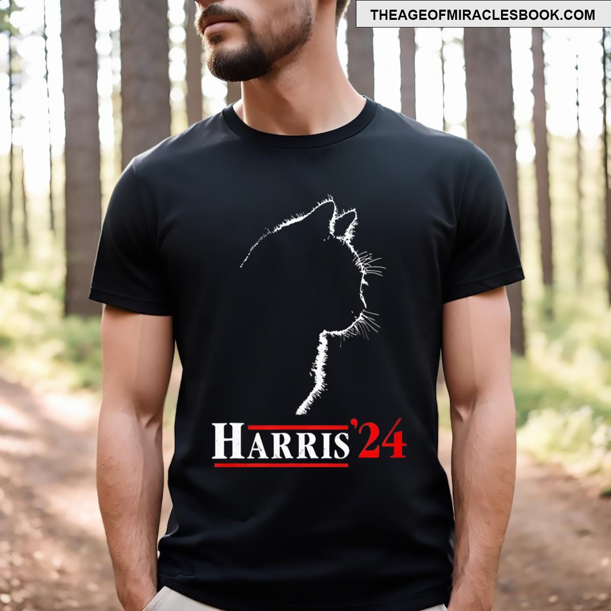 Childless Cat Lady For Kamala Harris President Harris24 Kamala Harris 2024 T-shirt