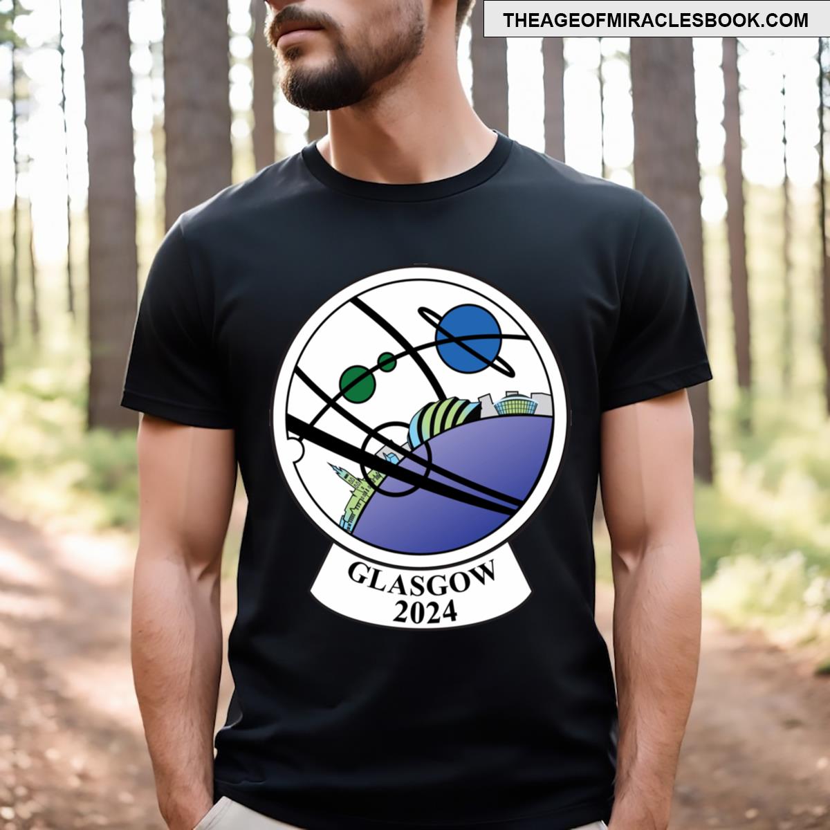 Glasgow 2024 Worldcon Logo T-shirt