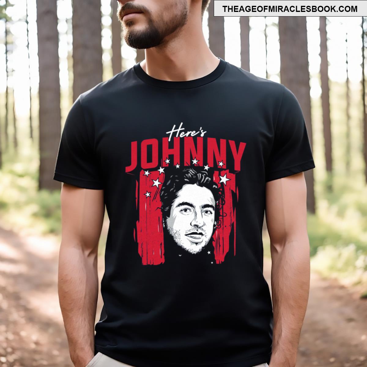 Johnny Gaudreau Heres Johnny T-shirt