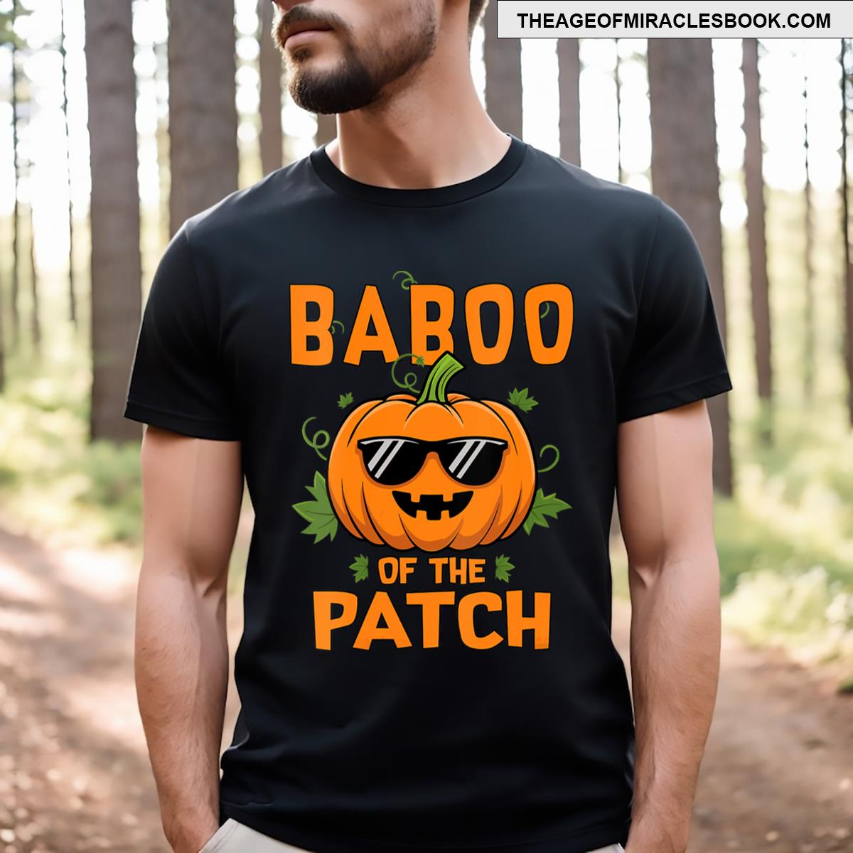 Womens Pumpkin Baboo Of The Patch Family Matching Halloween V Neck T-shirt