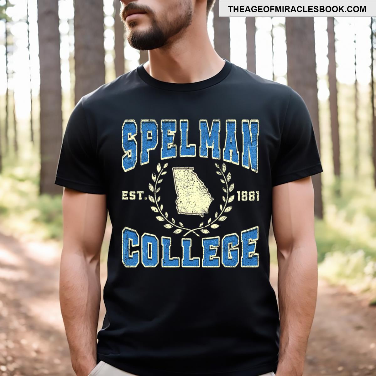 Spelman Vintage Retro College University Athletic Sports Tee T-shirt