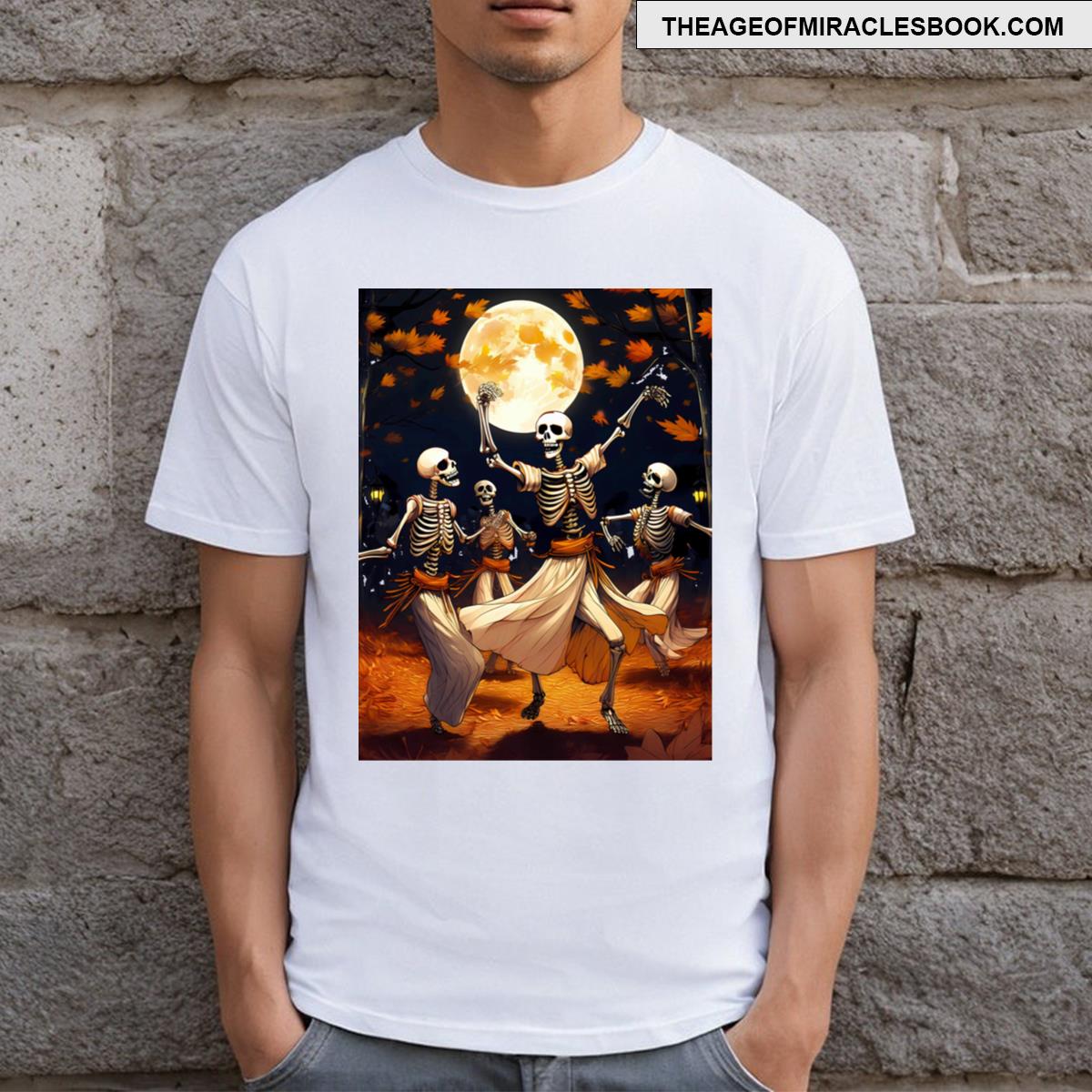 Skeletal Dance Party Halloween Night T-shirt