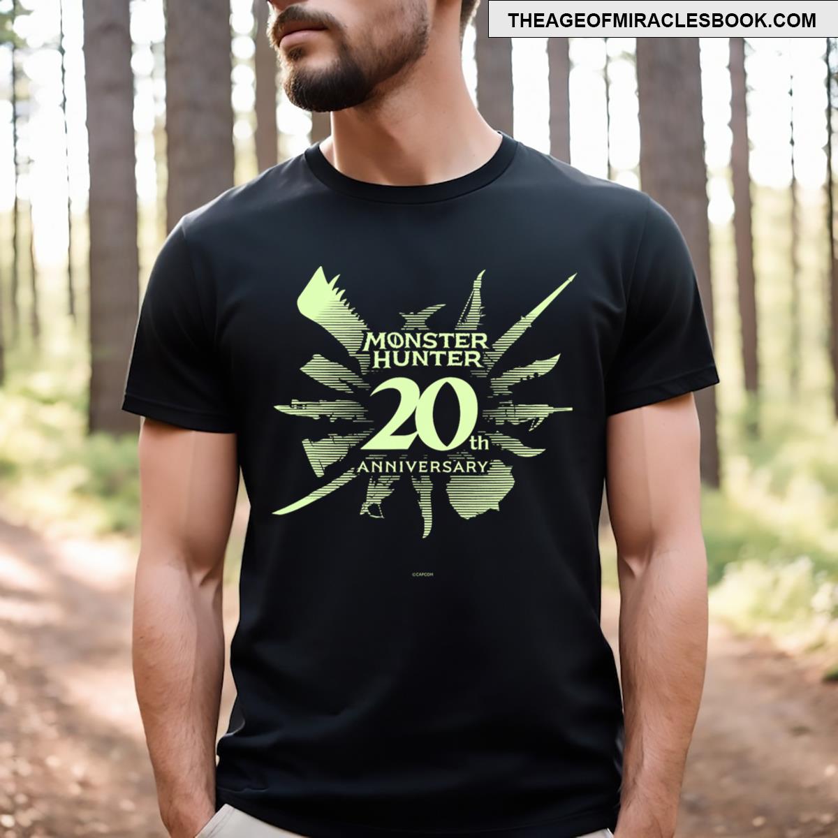Monster Hunter 20th Anniversary Logo C T-shirt