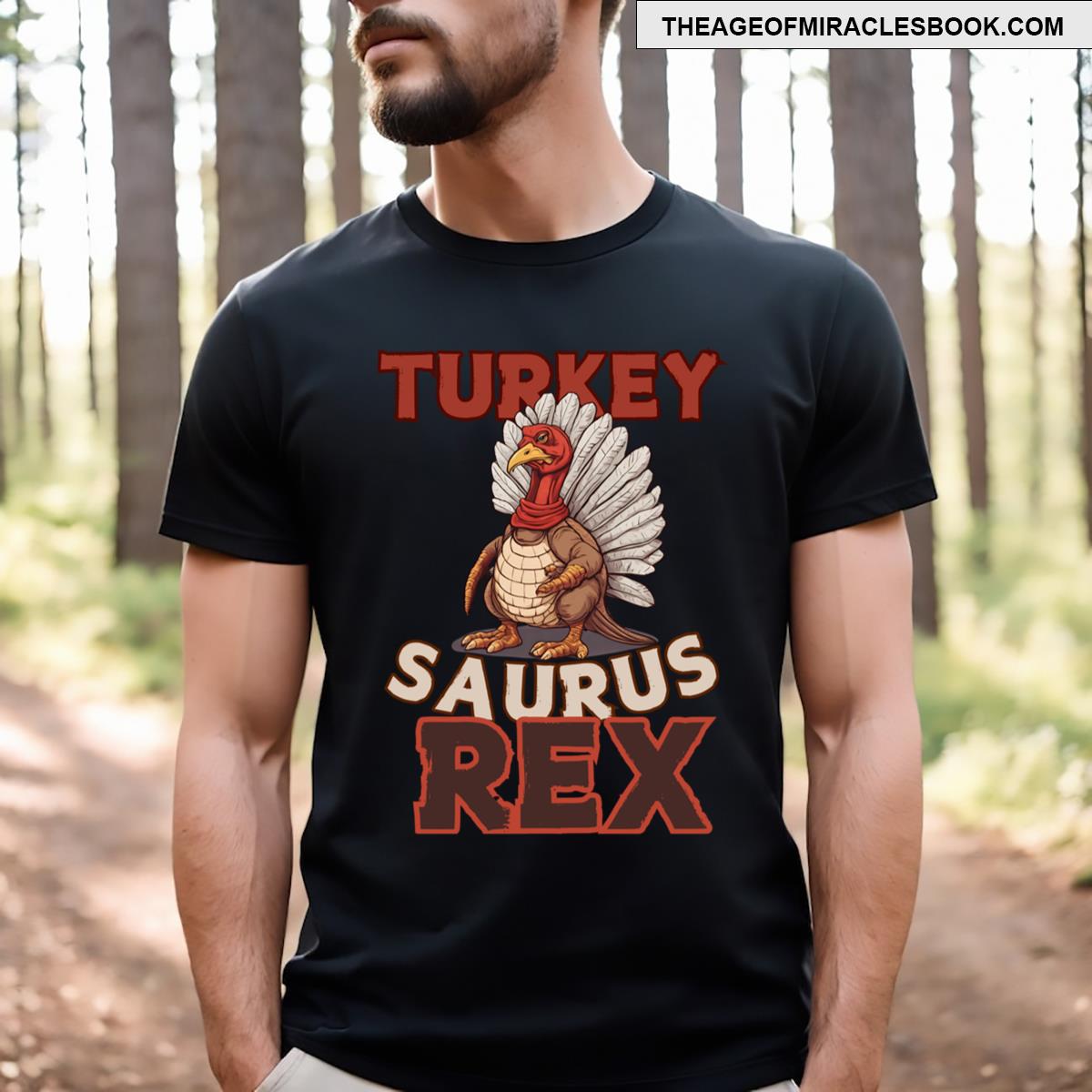 Turkeysaurus Rex Dab Turkey Dino Toddler Boys Thanksgiving Day Gift T-shirt
