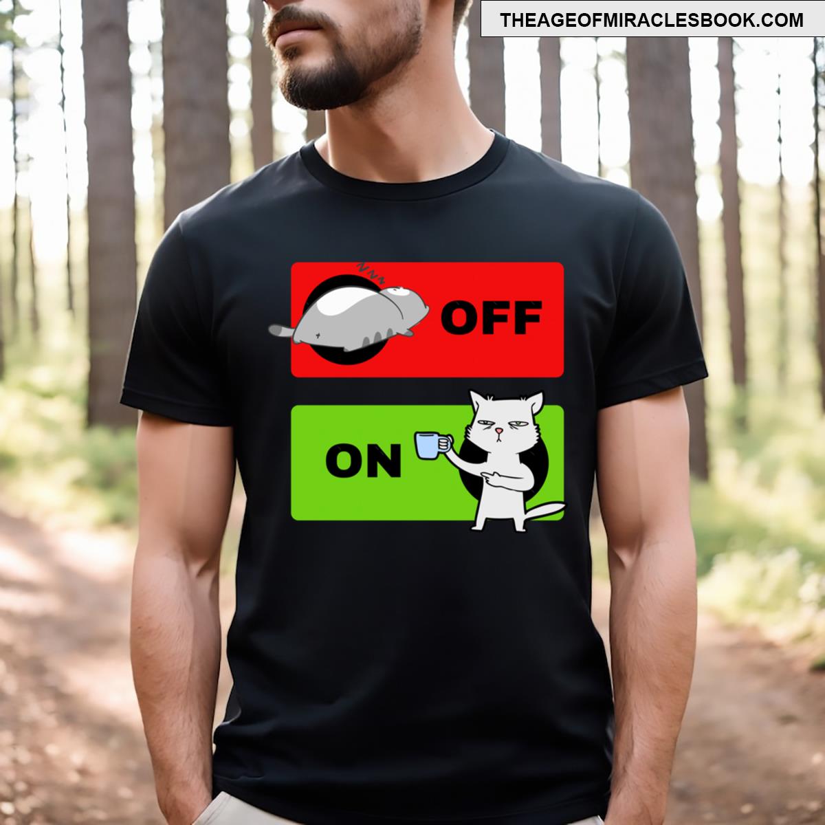 Funny Coffee Cat T-shirt