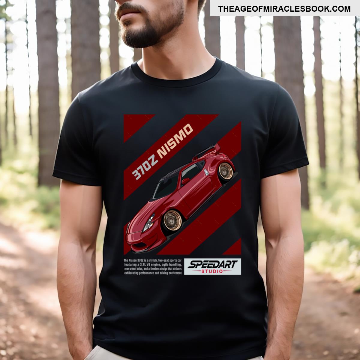Stylish Sports Car 370z Nismo Art Design T-shirt