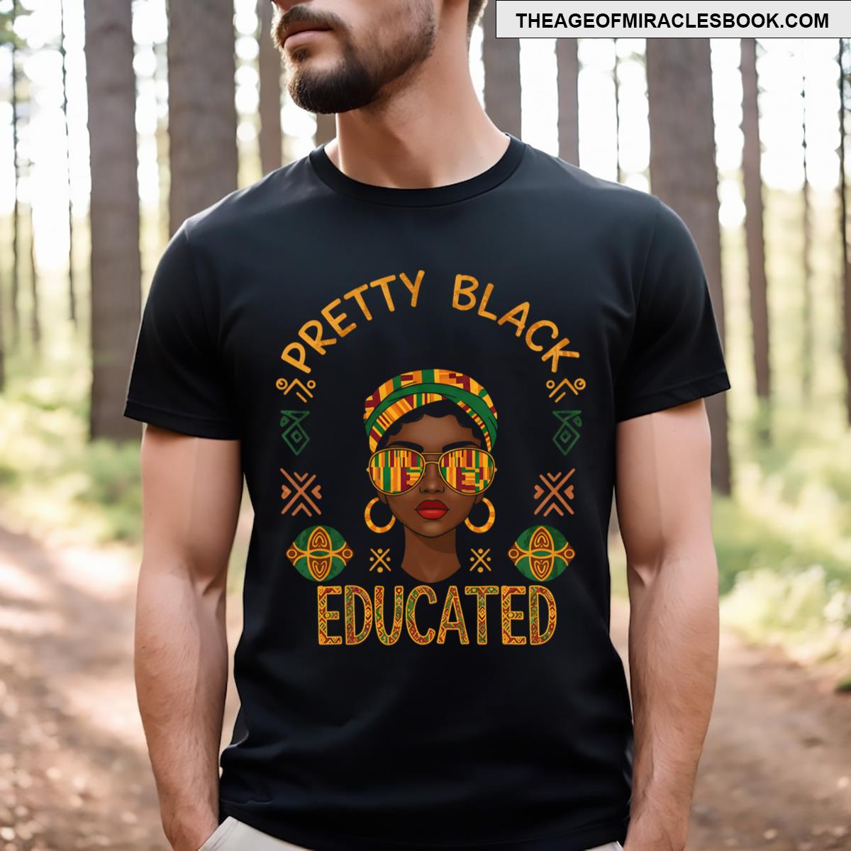 Pretty Black Educated Black History Month Girls T-shirt