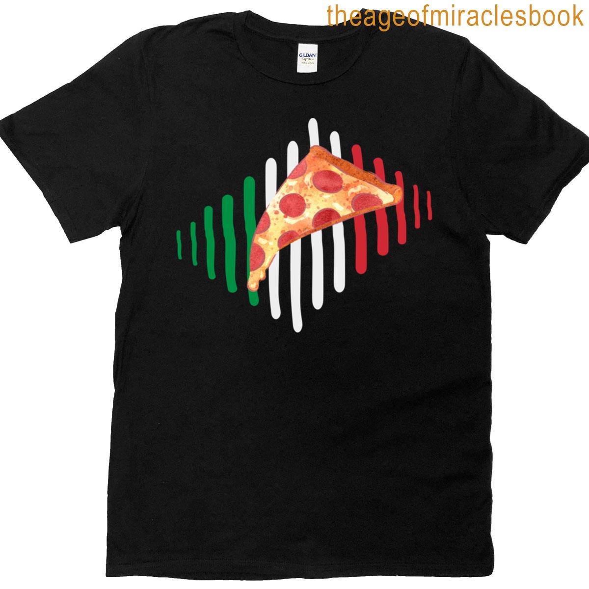Pizza Lovers Italian Flag T-shirt