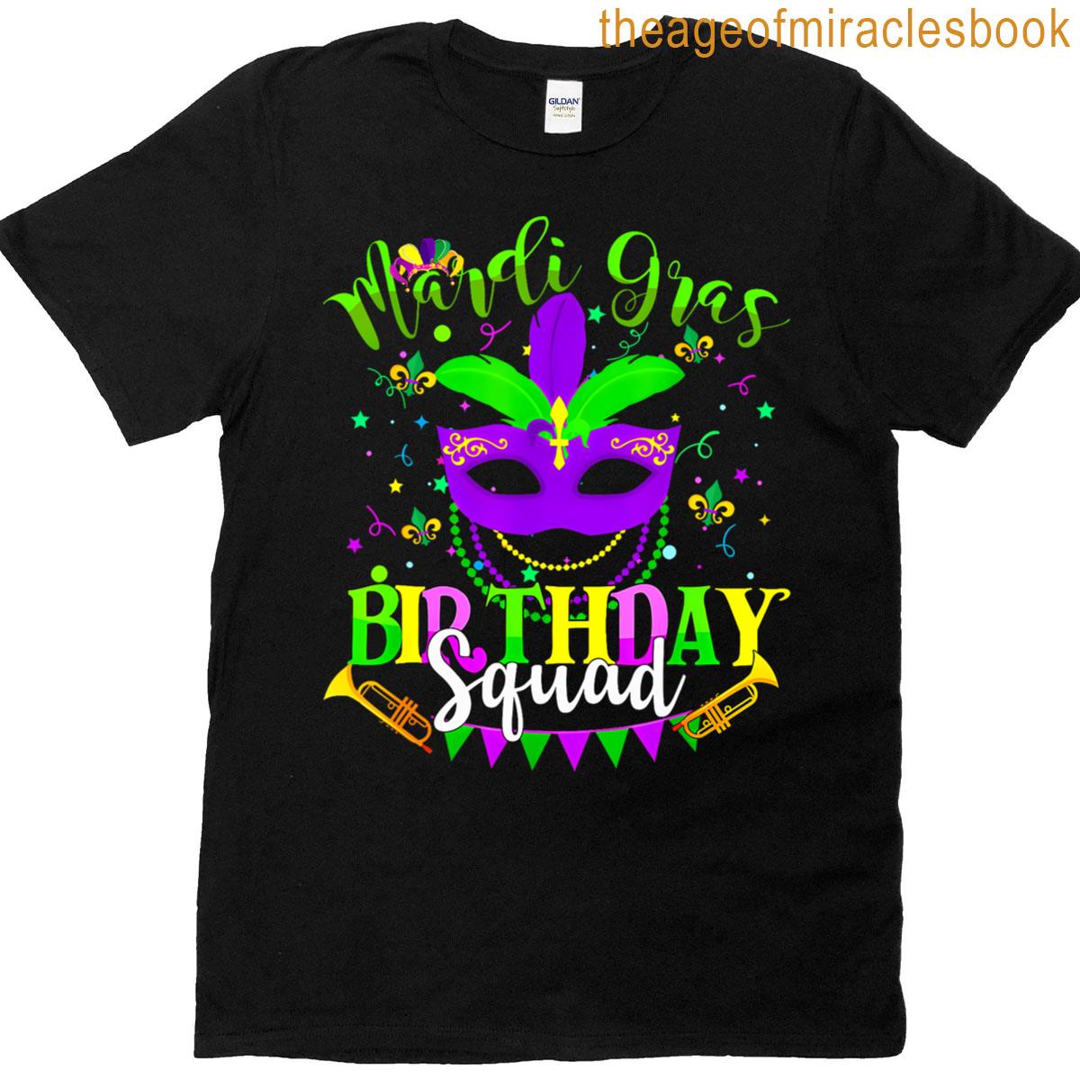 Happy Mardi Gras Birthday Mardi Gras Squad Trip Kids T-shirt