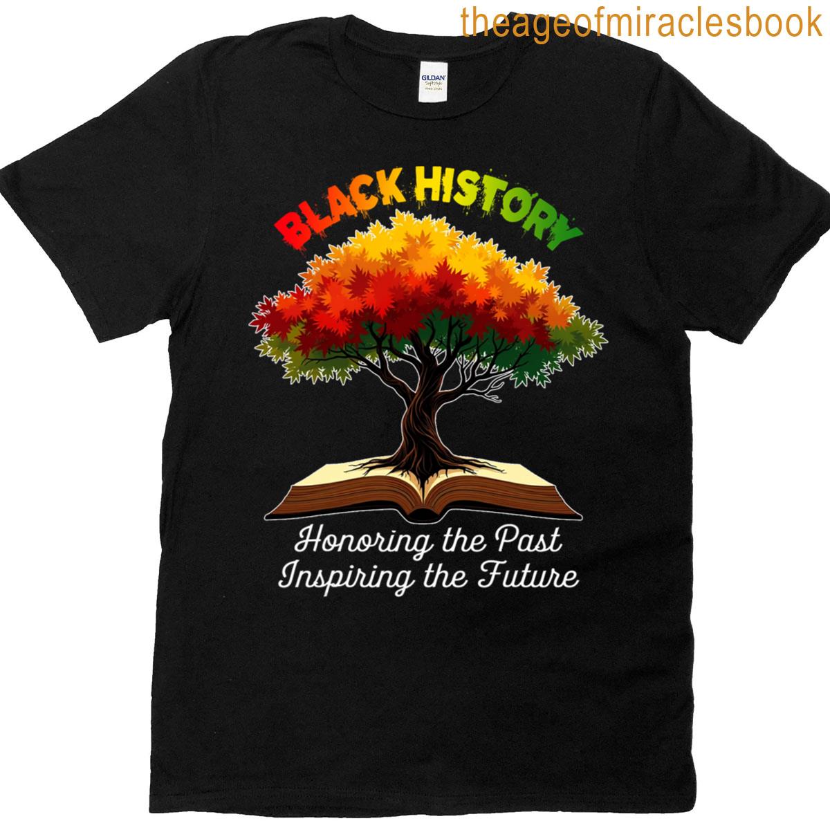 Black History Month Racerback Tank Top Remembering The Past Shaping The Future TS09 main image 0