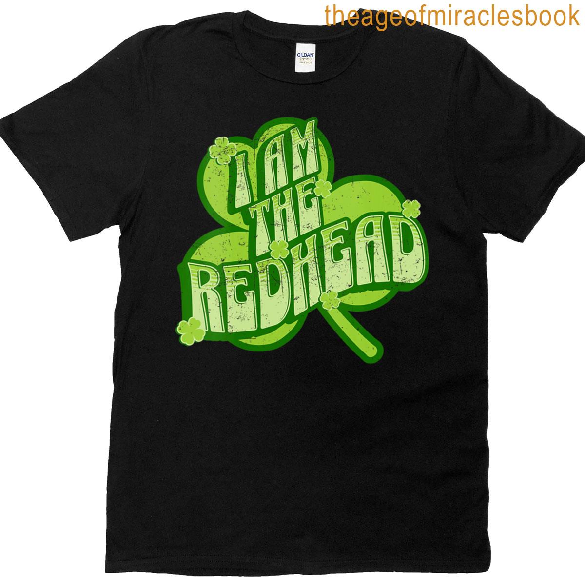 Womens I Am The Redhead Dibs On The Redhead Funny St Patrick’s Day V Neck T-shirt