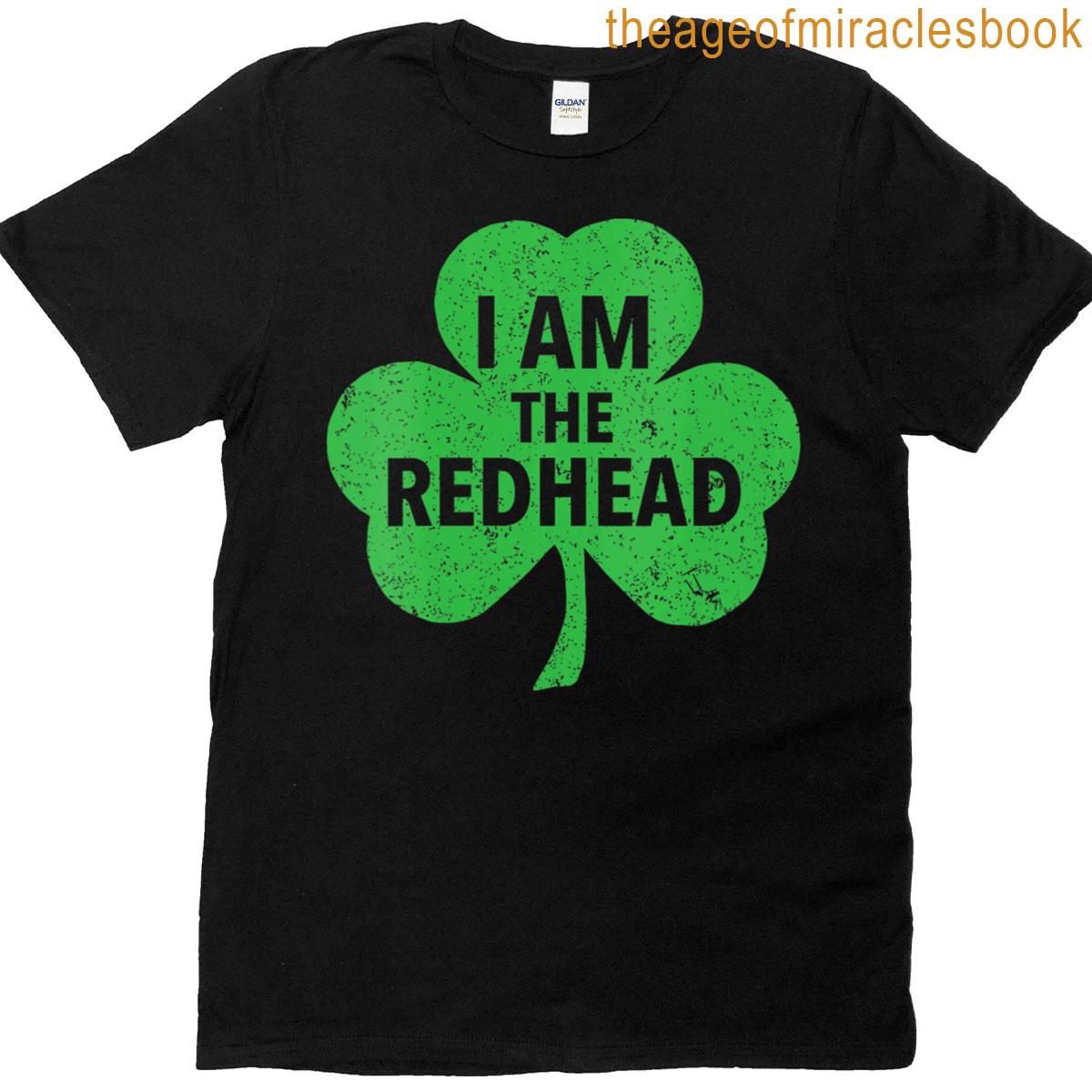 Womens I Am The Redhead Dibs On The Redheads Funny St Patricks Day V Neck T-shirt