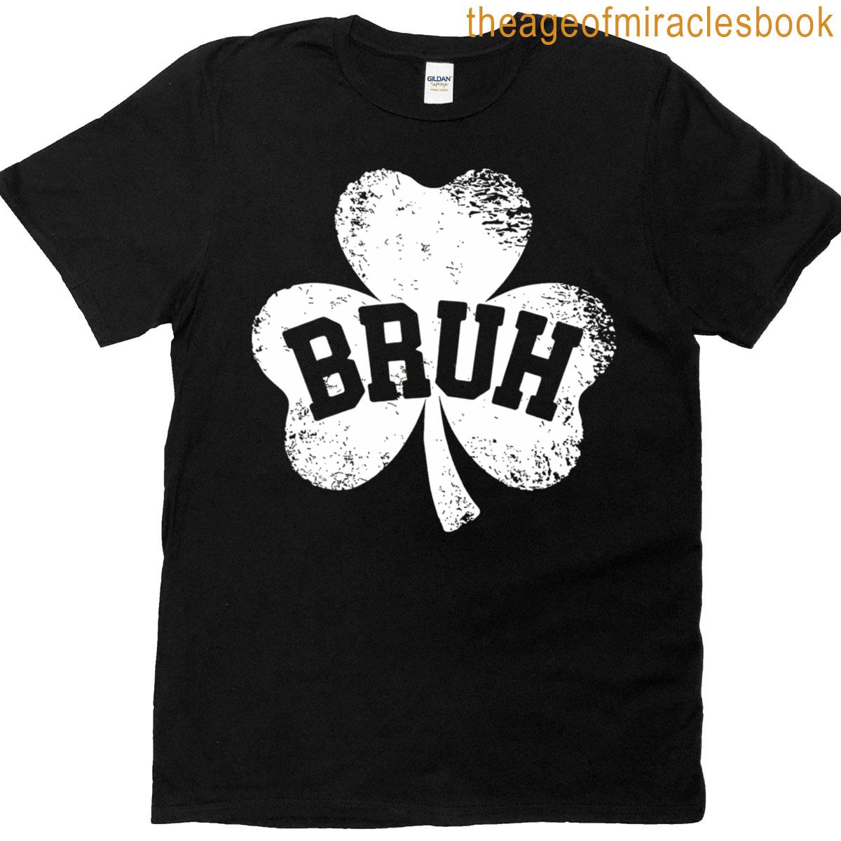 St Patricks Days For Kids Bruh Boys Shamrock T-shirt