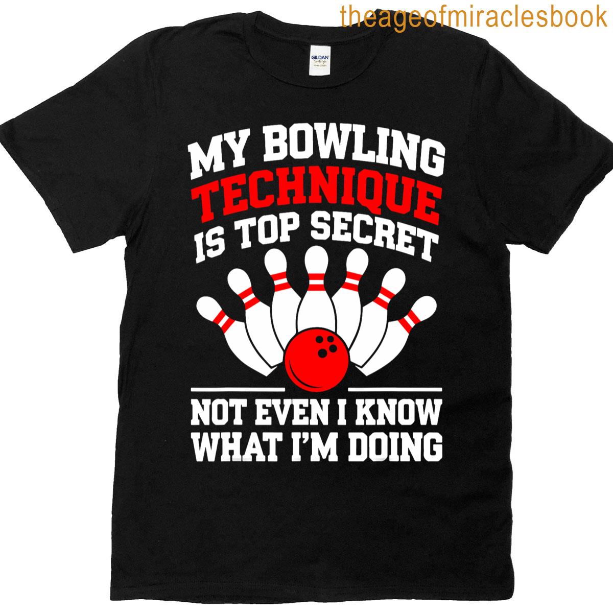 My Bowling Technique is Top Secret Not Even I Know What I'm Doing Personalized Name 3D Polo Shirt Gift For Bowler SO0877 main image 0