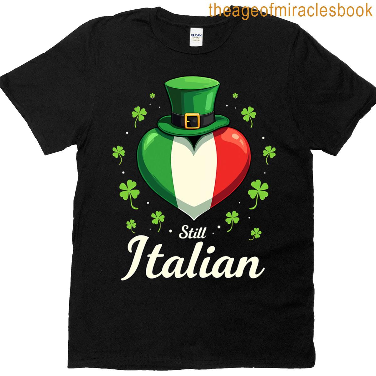 Still Italian Shamrocks St Patricks Day Men Kids T-shirt