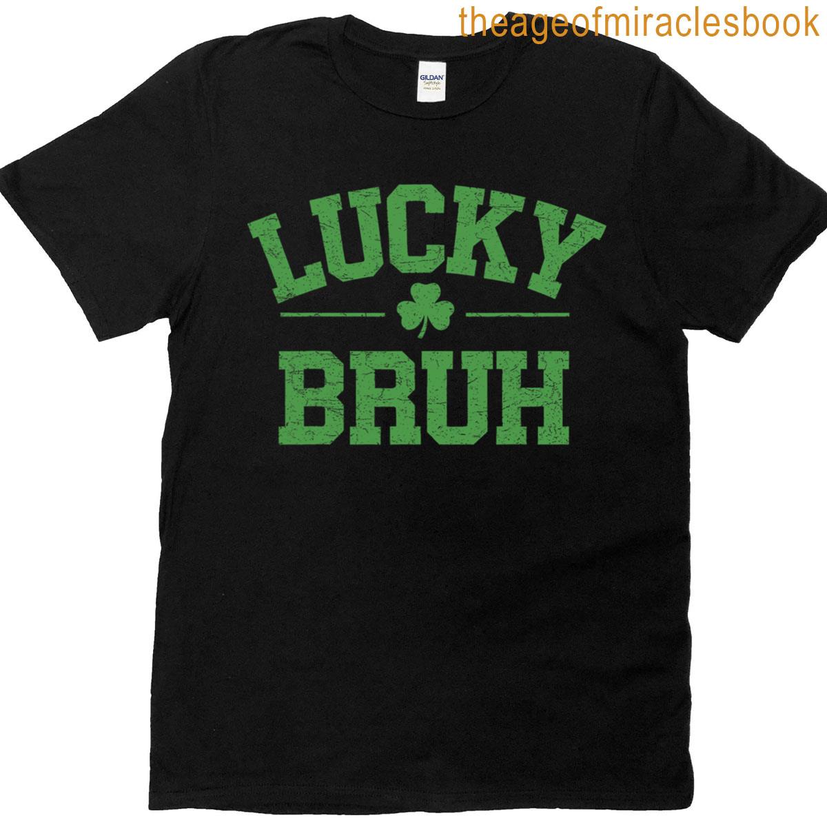St Patricks Days For Kids Bruh Boys Shamrock T-shirt