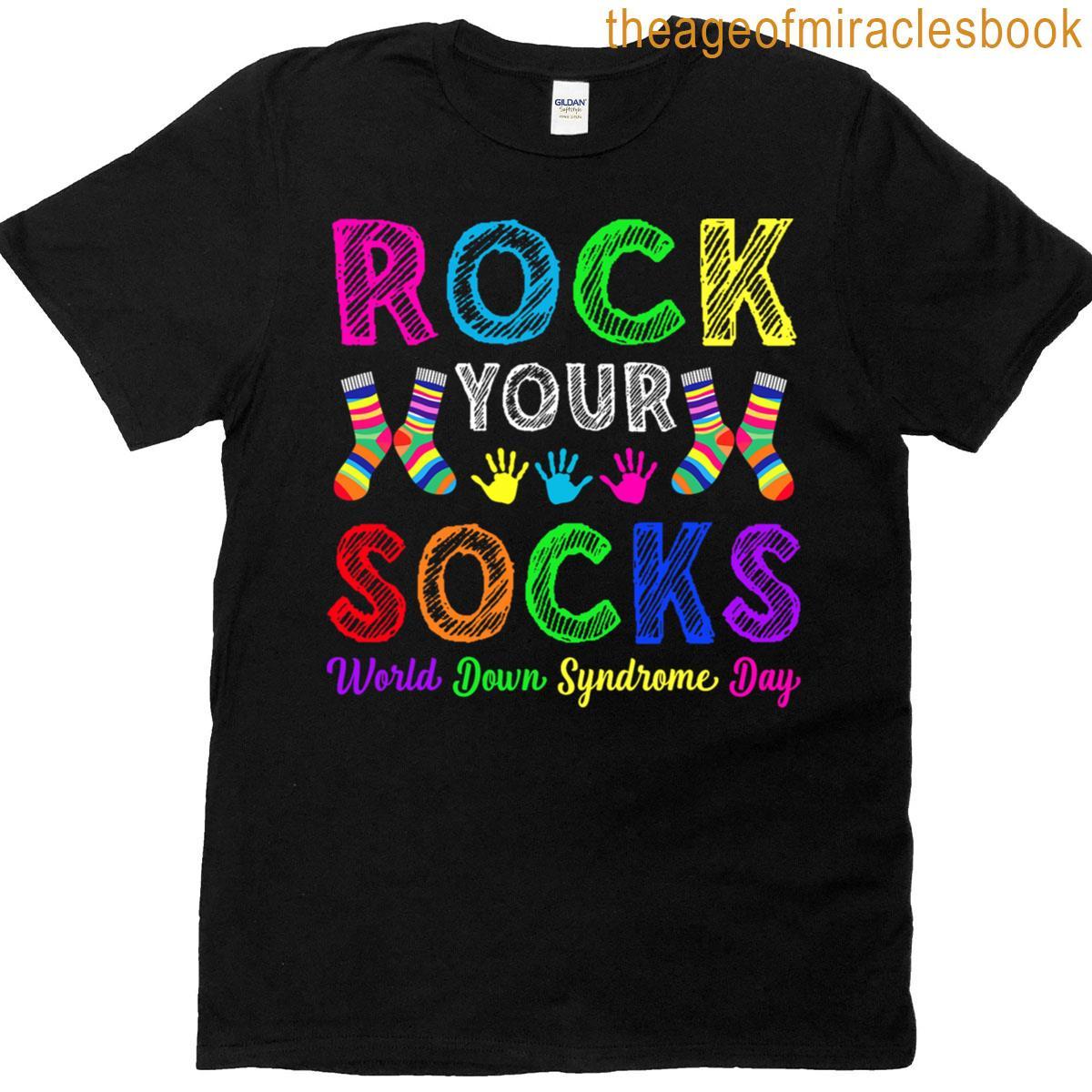 World Down Syndrome Rock Your Socks Awareness Kids T-shirt