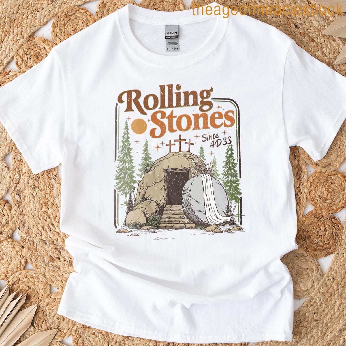 Alive He Is Christian Retro Easter Stone Was Rolled Away T-shirt