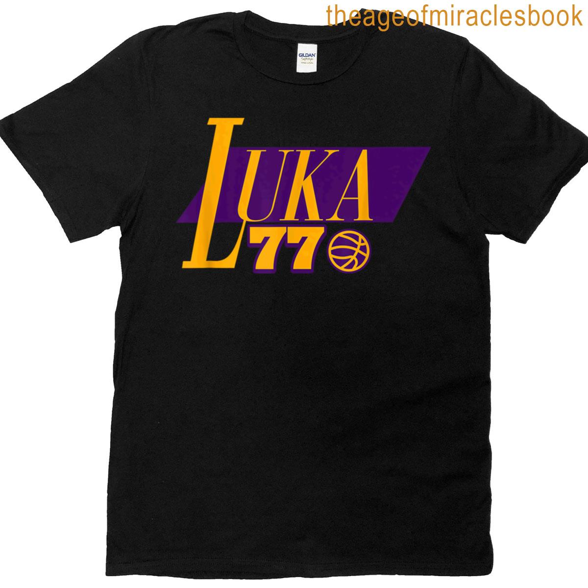 Luka 77 Basketball Fun For Girls Boys Classic Sports Stuff Gift Fan T-shirt