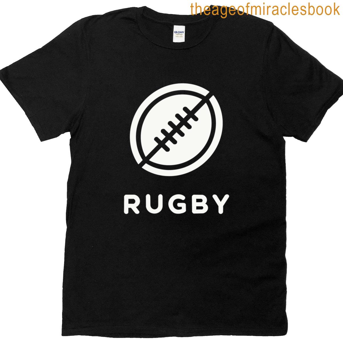 Rugby Tough Tackle Classic White Logo In T-shirt