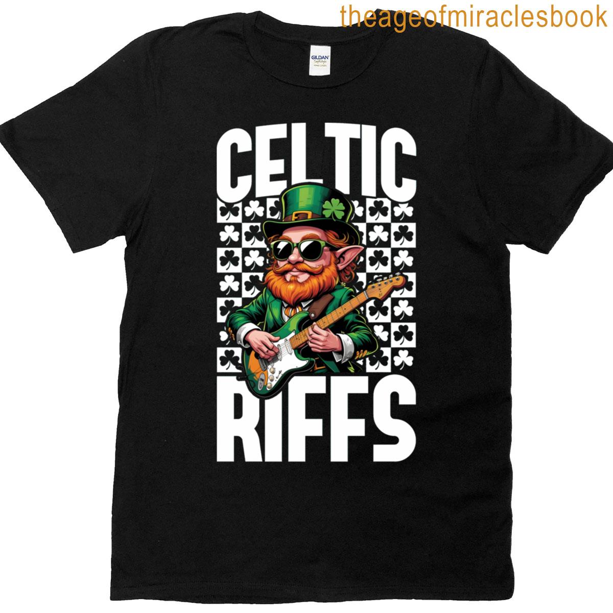 Celtic Riffs – Cool St Patrick’s Day Leprechaun Rock Active T-shirt