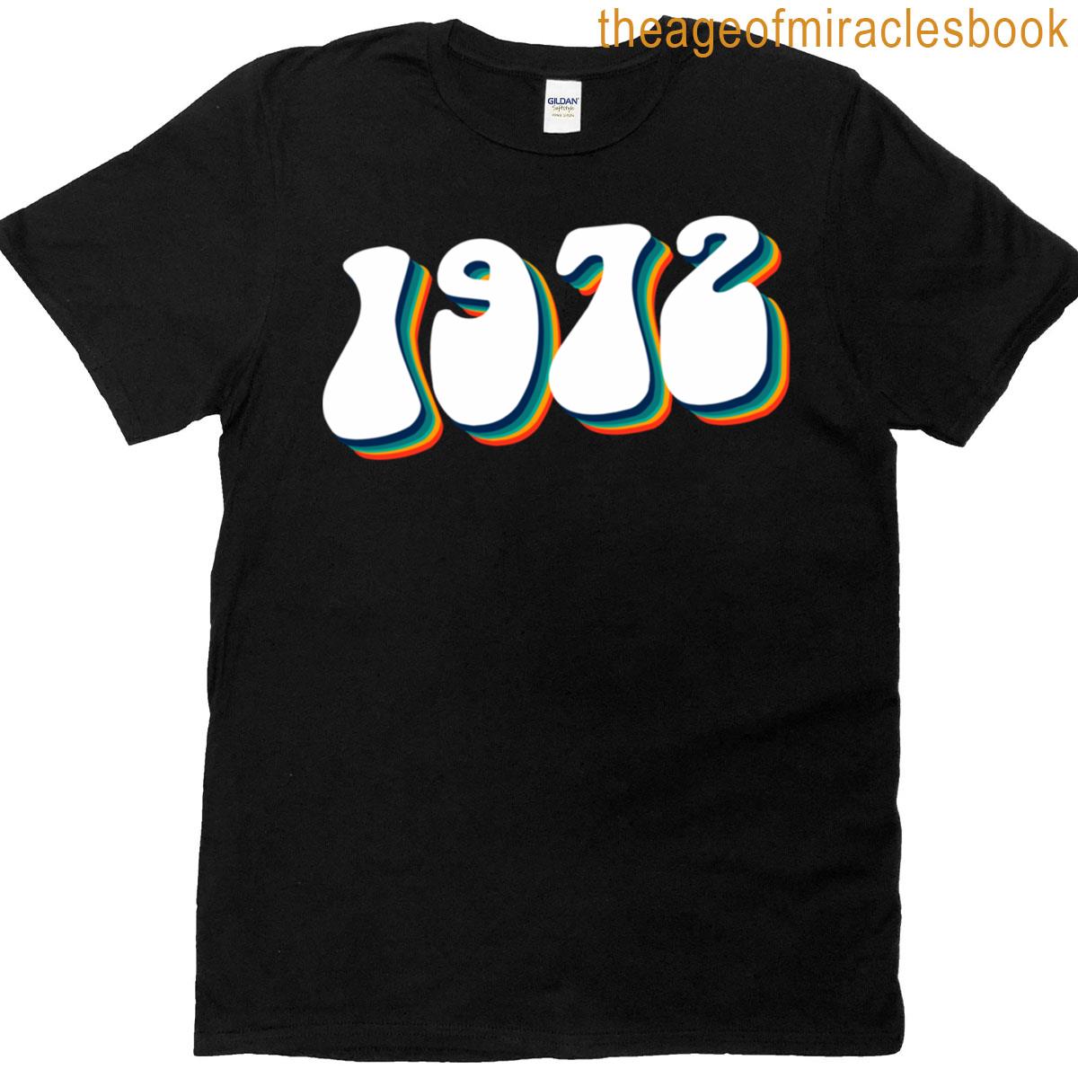 1972 Retro Label 1972 Vintage Birthday T-shirt