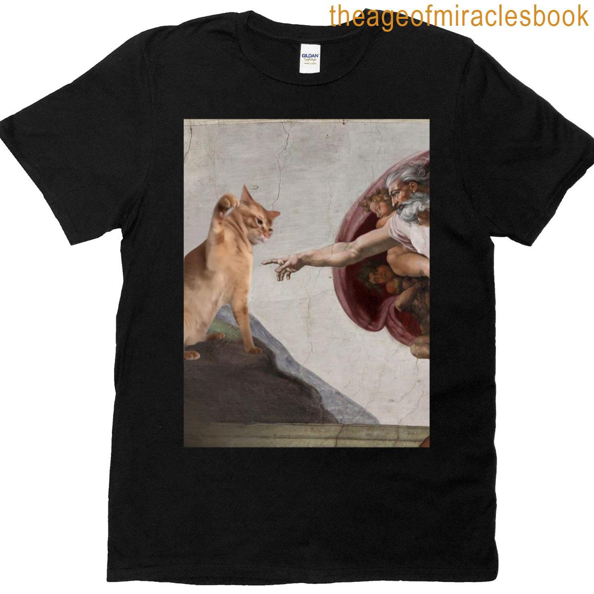 Purrfect Creation And God Created Cats T-shirt