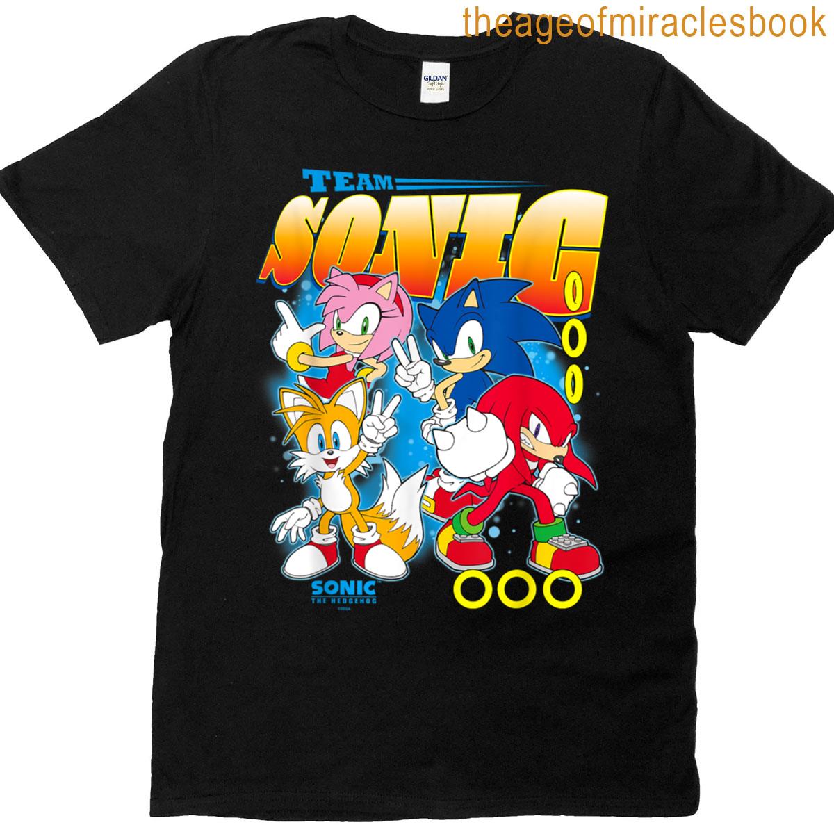 Sonic The Hedgehog Team Sonic Amy Tails Knuckles T-shirt