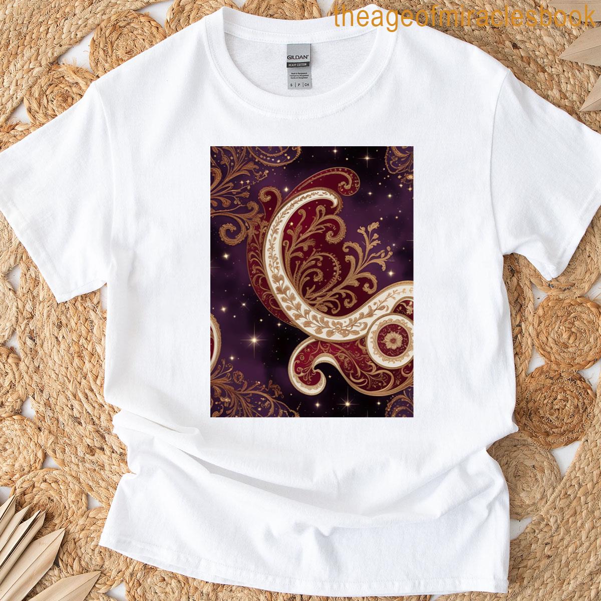 Intricate Curved Art Decorative Pattern With Vintage Feel T-shirt