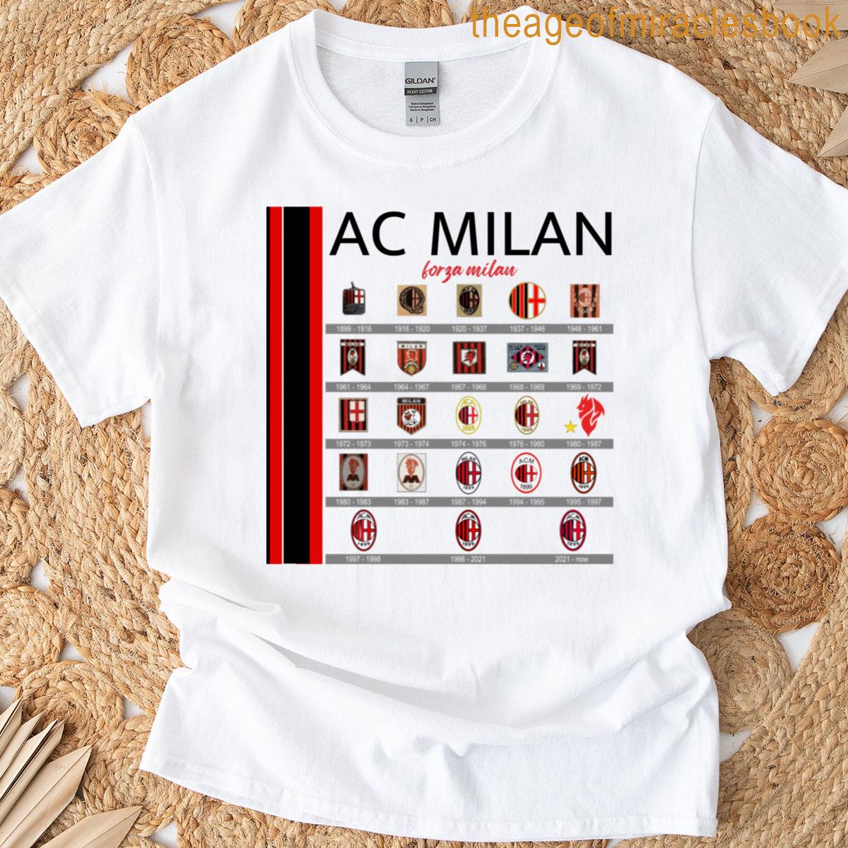 Ac Milan Logo History T-shirt