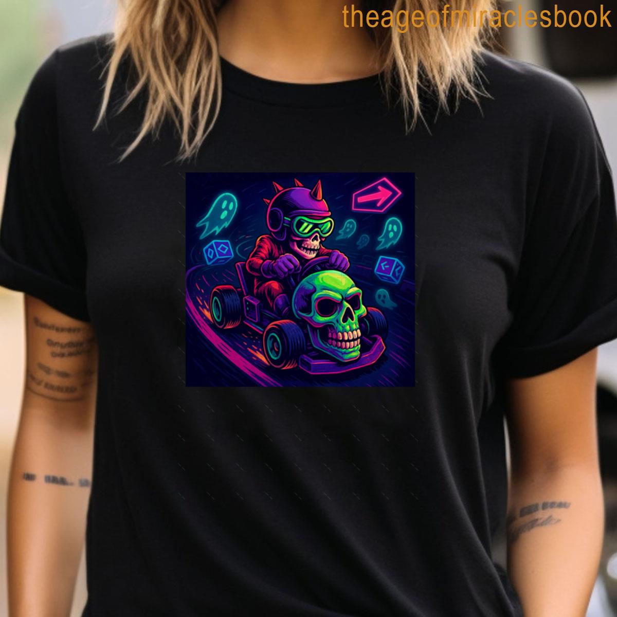 Skull Kart Ghost Race Oversized T-shirt