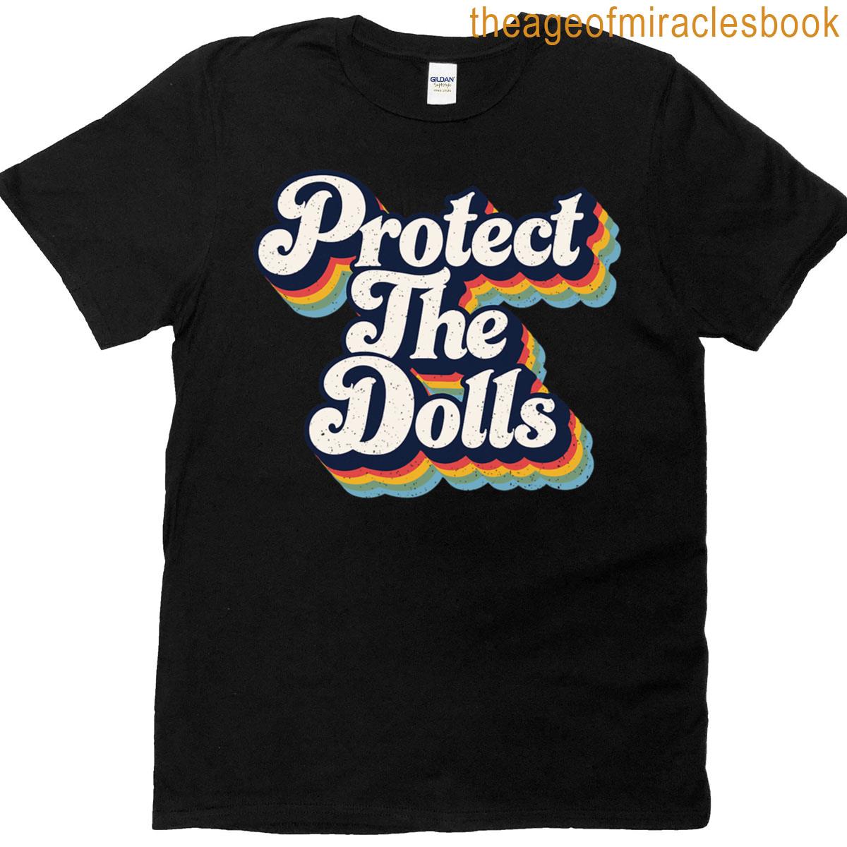 protect the dolls - trans women solidarity retro distressed T-shirt