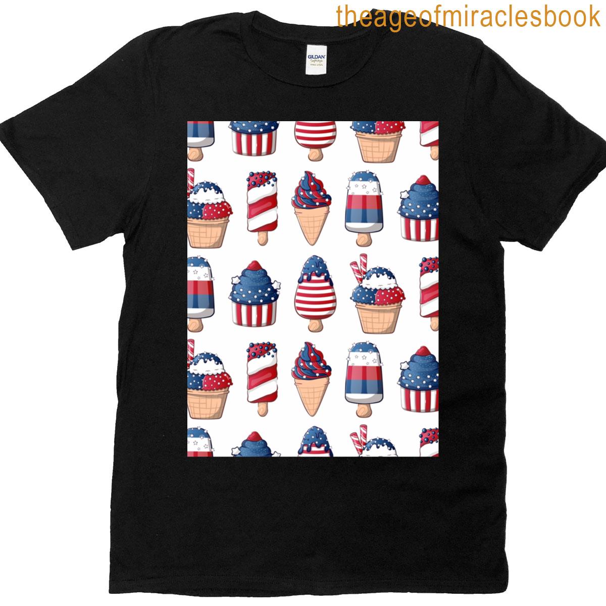 4th Of July Pattern Graphic T-shirt