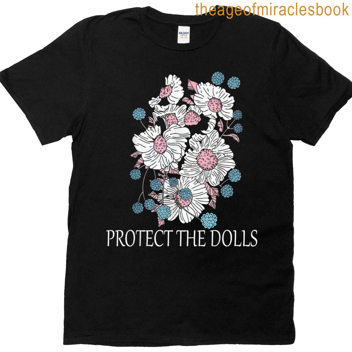 Protect The Dolls Floral Transgender Pride Month T-shirt