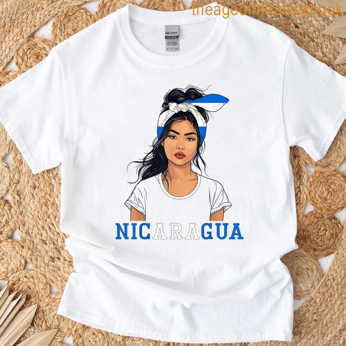 Nicaraguan Flag Heritage Products Women Souvenirs Nicaragua T-shirt