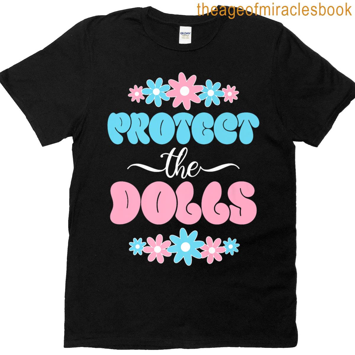 Protect The Dolls Trans Pride Flowers Premium T-shirt