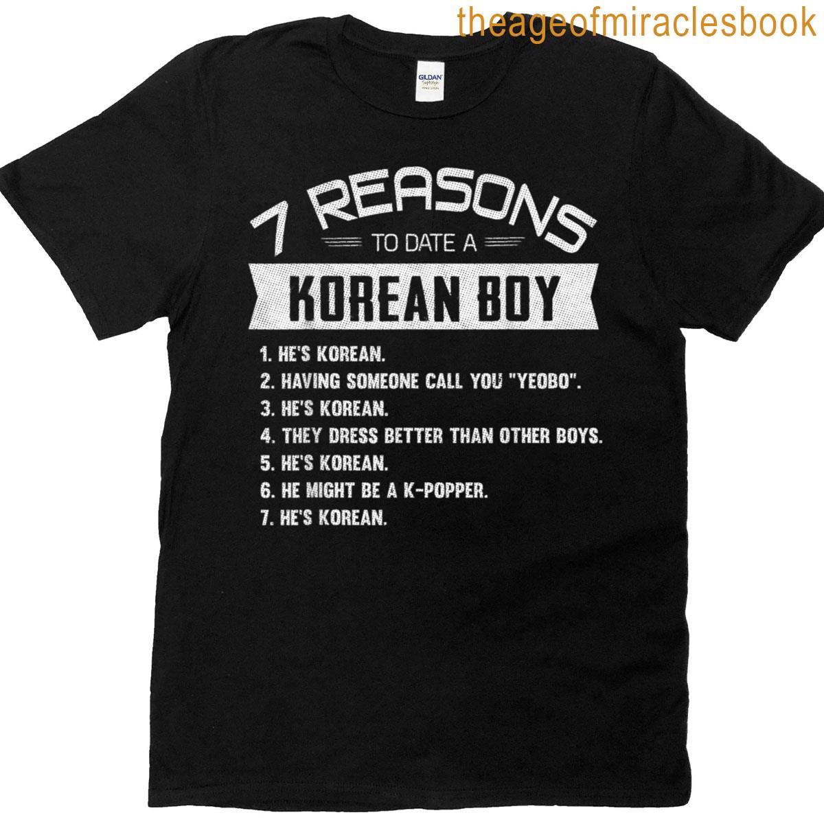 10 Reasons To Date A Korean Boy Jungkook Bangtan Suga T-shirt