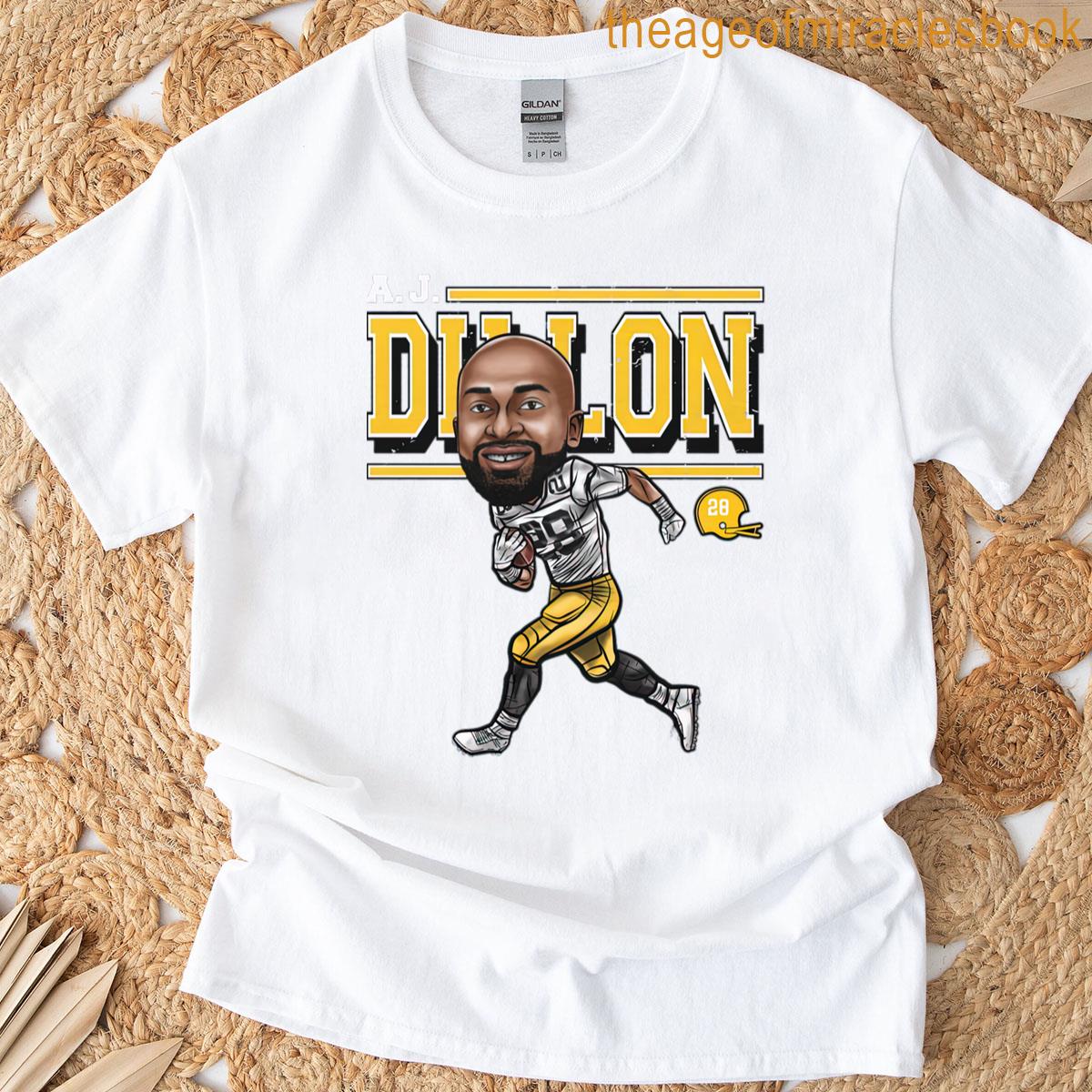 Aj Dillon Green Bay Cartoon T-shirt