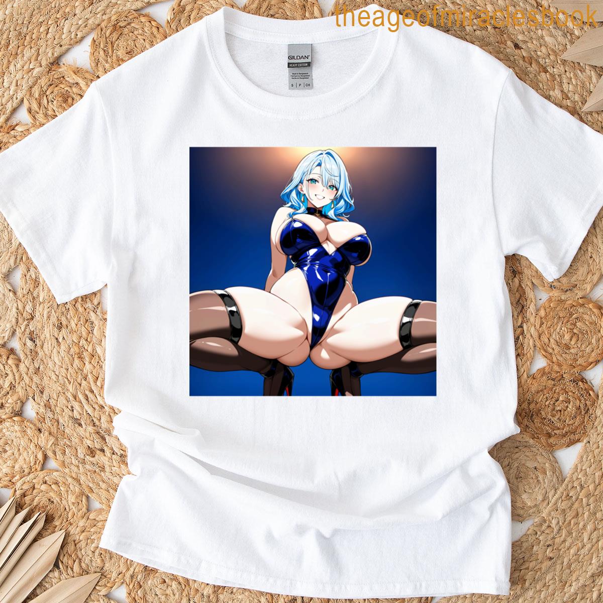 Busty Anime Girl Hot Tight Outift Sexy Boobs T-shirt