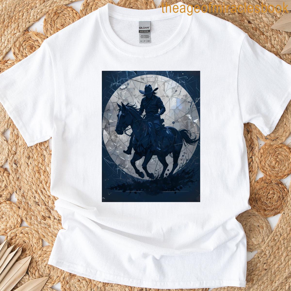Sun Dallas Cowboys Art Neon Blue Football Logo T-shirt