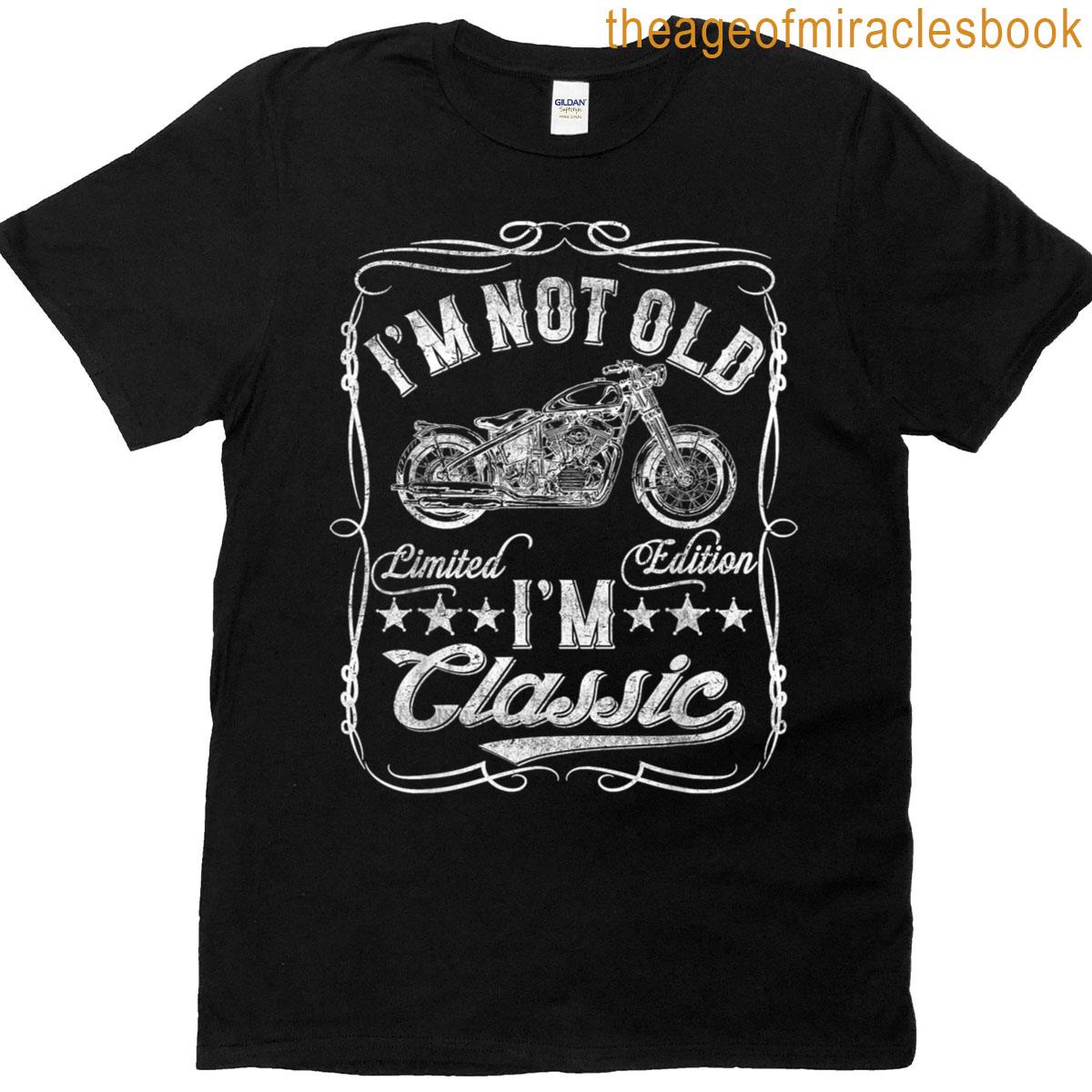 Im Not Old Im Funny Motorcycle Vintage Mens Biker T-shirt