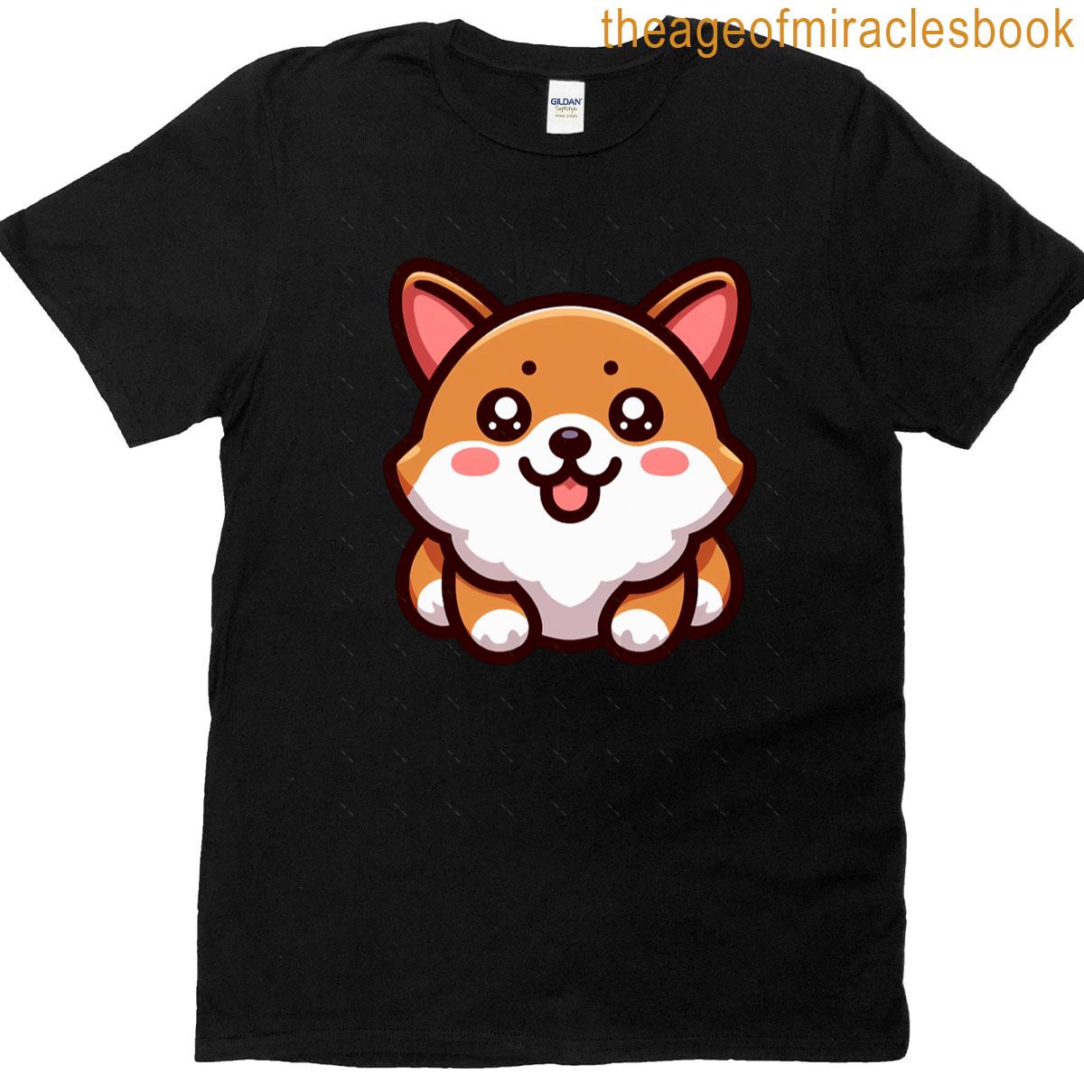 Adorable Corgi Playful Puppy With Big Personality Cute And Fluffy Dog Character Lovable Corgi T-shirt