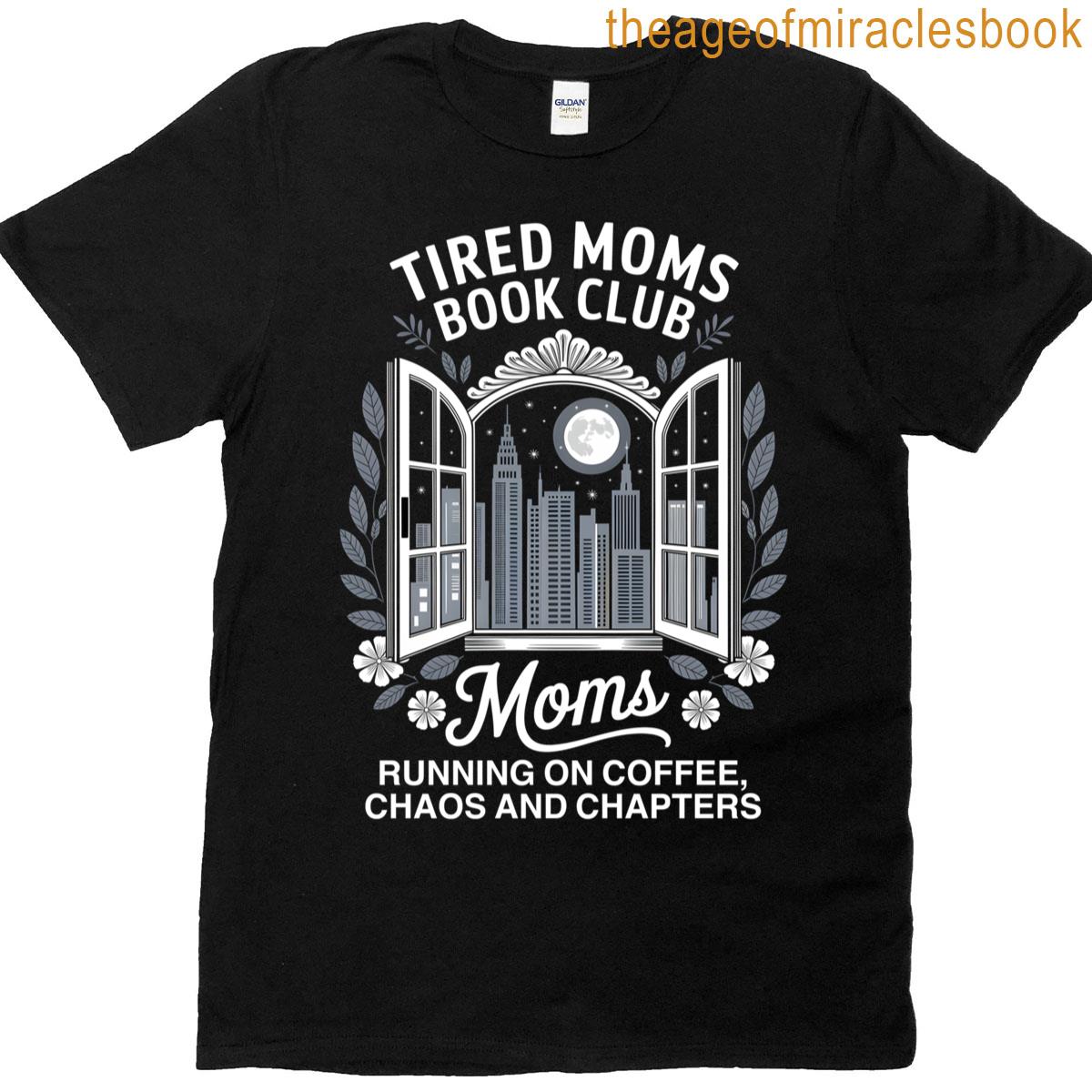 T-shirt Running On Coffee Chaos & Chapters – Pour Mamans Fatiguées Et Passionnées De Lecture