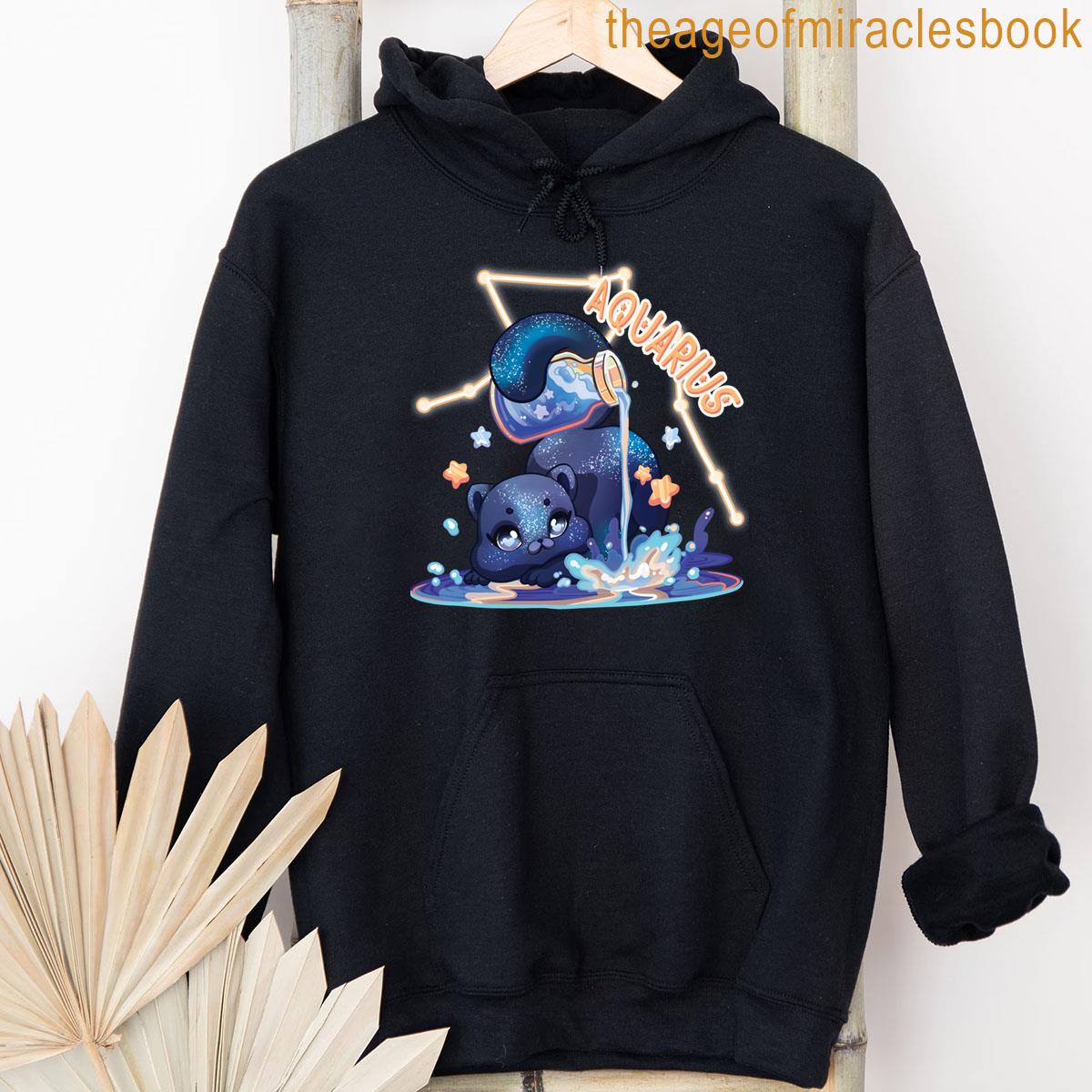 Alternative view of Zodiac Aquarius Cat Classic T-shirt
