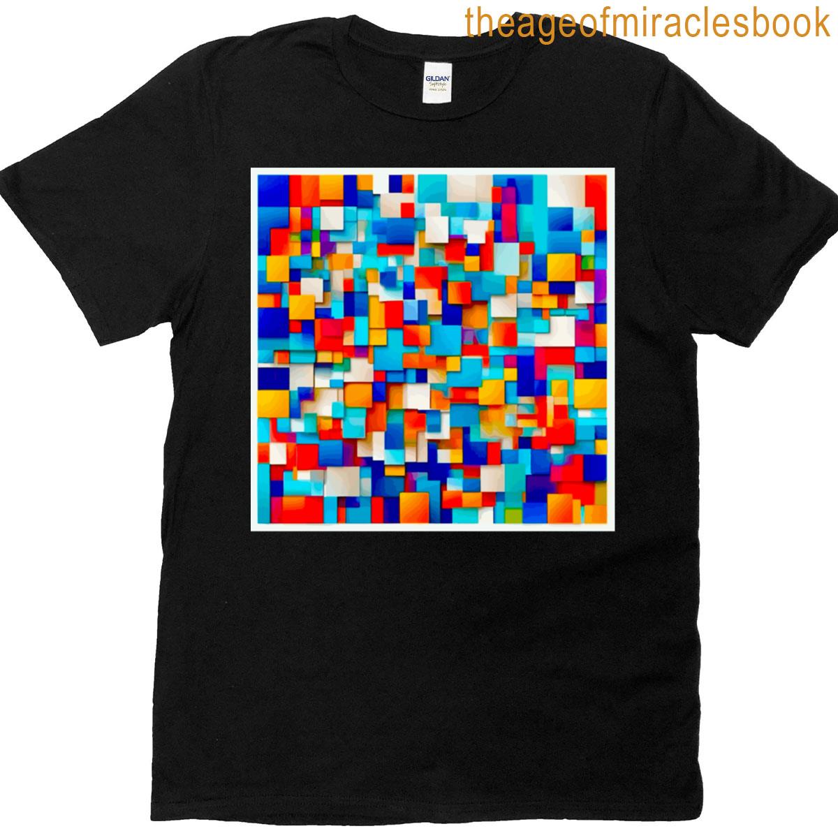 Colorful Abstract Squares Classic T-shirt